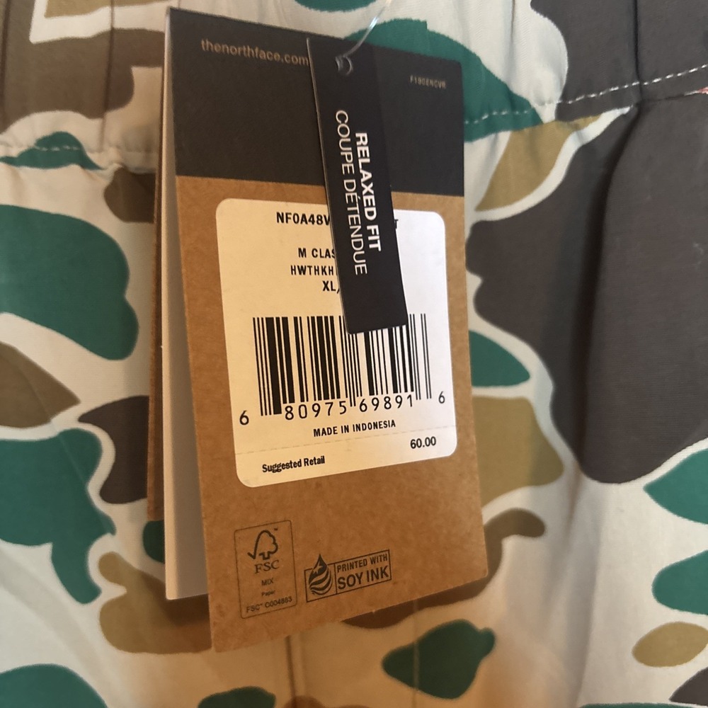 NWT The North Face Class V Pants Camo Mens XL FlashDry Relaxed Fit Retail - Picture 4 of 16